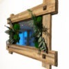 Vintage mirror with moss